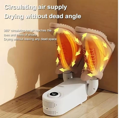 Smart Heat Electric Shoe Dryer & Deodorizer with Adjustable Timer – Portable Shoe Drying Machine for Shoes, Boots & Sneakers