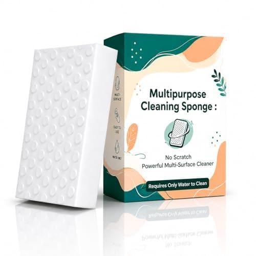 🔥 Buy 1 Get 1 FREE – Magic Cleaning Sponge Pack of 3 | Removes Tough Stains with Just Water | Kitchen, Bathroom, Walls & Shoes