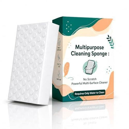 🔥 Buy 1 Get 1 FREE – Magic Cleaning Sponge Pack of 3 | Removes Tough Stains with Just Water | Kitchen, Bathroom, Walls & Shoes