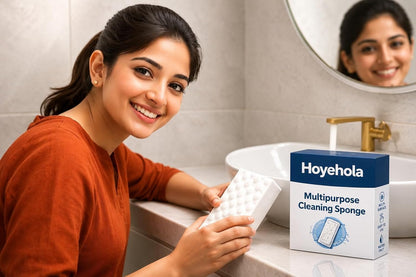 🔥 Buy 1 Get 1 FREE – Magic Cleaning Sponge Pack of 3 | Removes Tough Stains with Just Water | Kitchen, Bathroom, Walls & Shoes