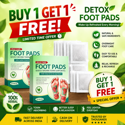 🎉 Buy 1 Get 1 FREE – Detox Foot Pads | Wake Up Refreshed Every Morning!